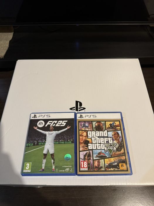 Playstation 5 como nova com 2 jogos