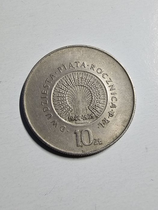Moneta nr.25 nominał 10 zł rok 1969 za 6 zł
