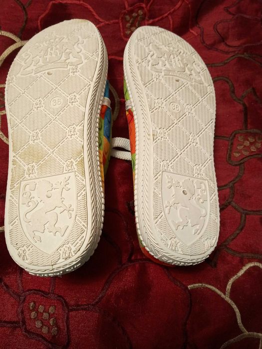 Мокасины с ткани, кубики лего