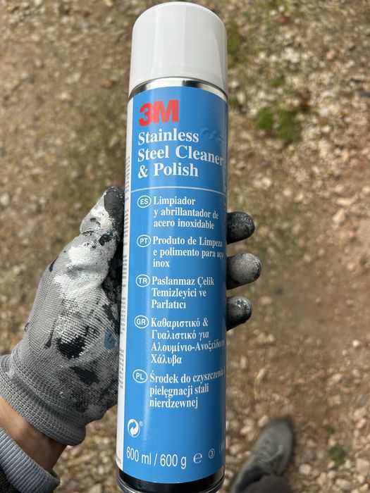 3M pianka do czyszczenia stali nierdzewnej 0,6l - 12 sztuk