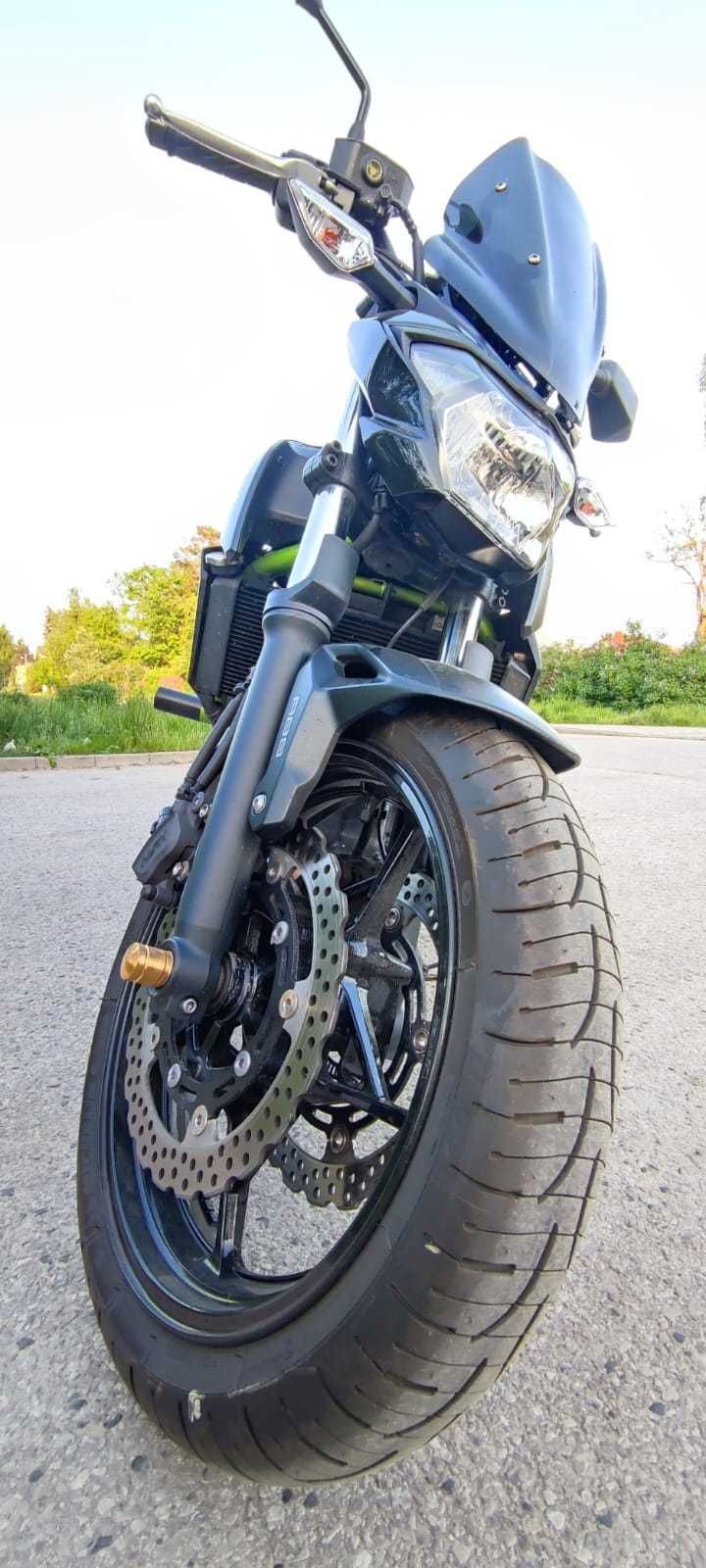 Kawasaki Z650 ABS. 2018r. 13k km. Nowy kufer Centralny na dwa kaski