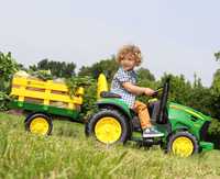 Traktorek z przyczepką JOHN DEERE na akumulator auto 12V PEG-PEREGO