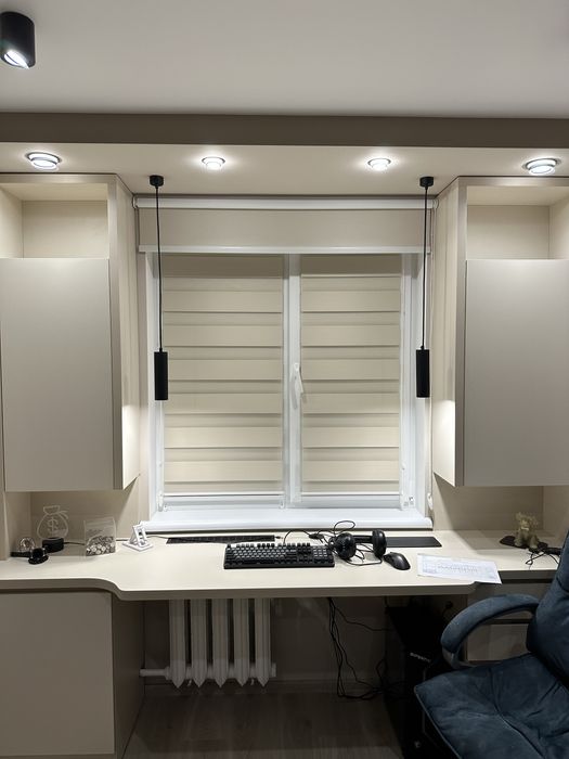 Рулонні штори, тканинні ролети. Жалюзі зебра.