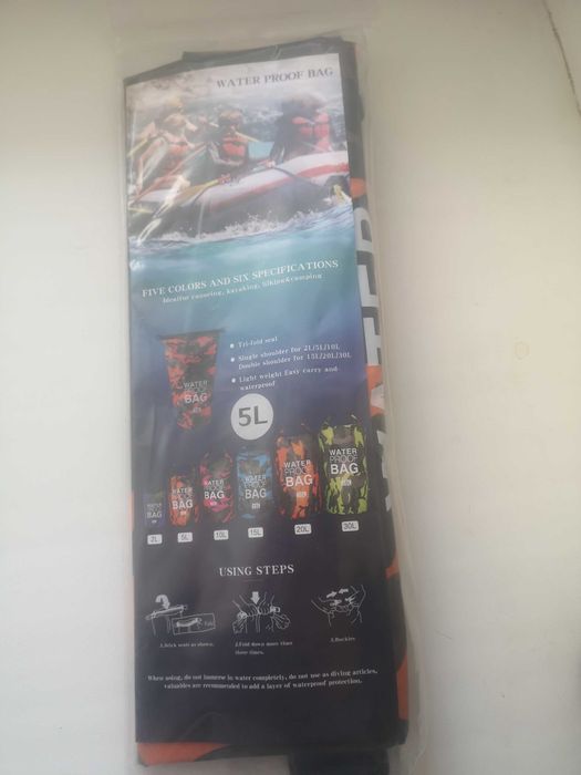 Водозахисна герметична аварійна сумка рюкзак 5л туристичний