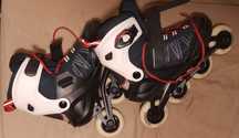 Patins em linha adulto, número 41/42,  sem uso, experimentei 1 vez