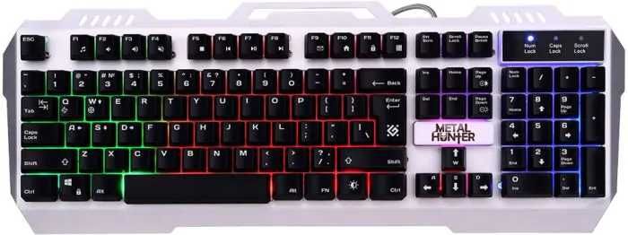 Клавіатура DEFENDER Metal Hunter GK-140L RU,RGB(45140)