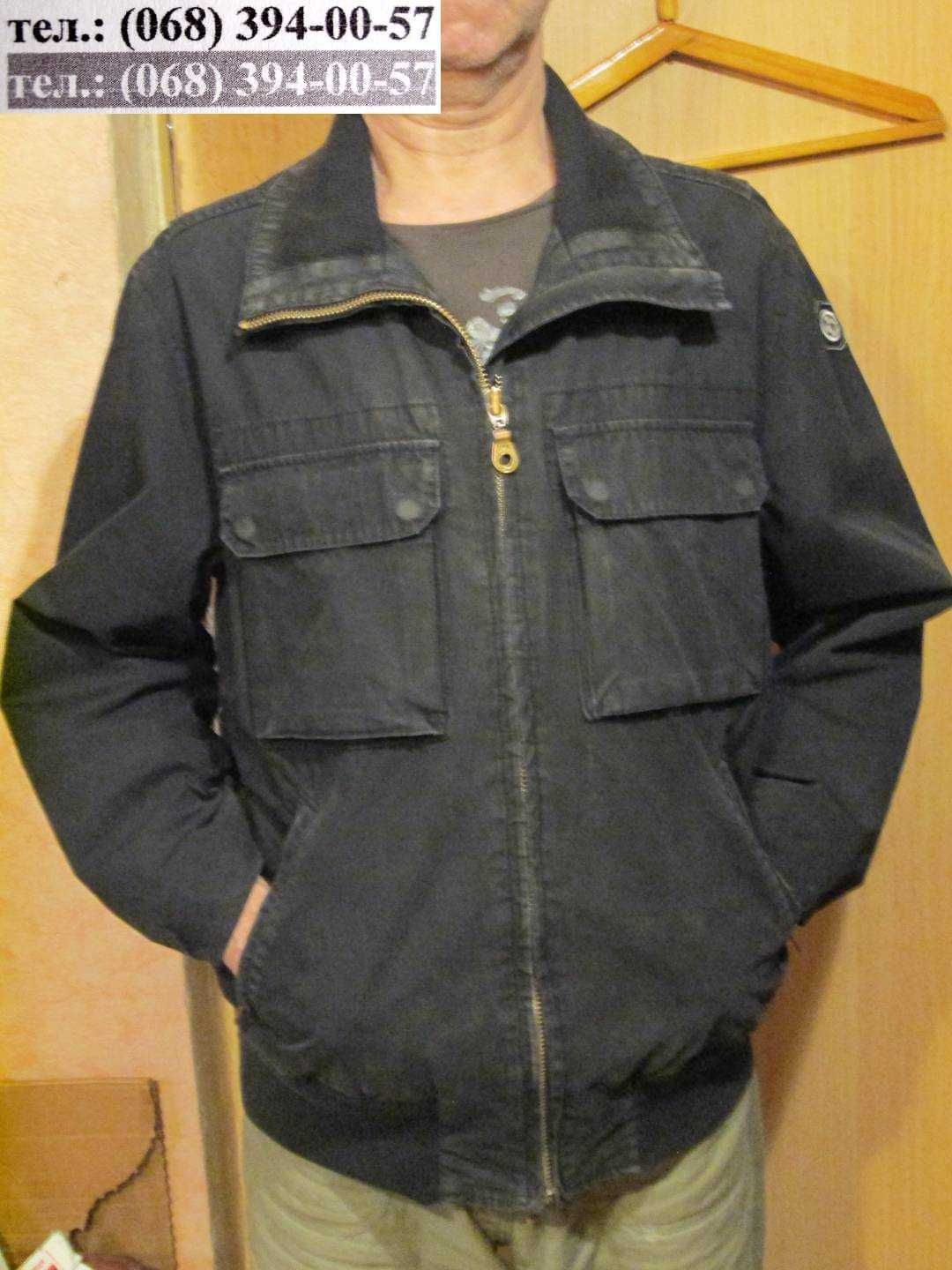 Куртка мужская чёрная хлопок демисезон 48 размер