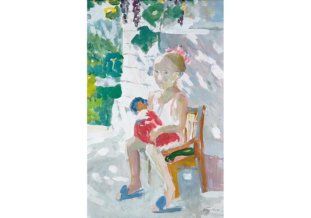 Горська Алла (1929-1970) Дівчинка. 81*50 см - Андеграунд - А. Горская