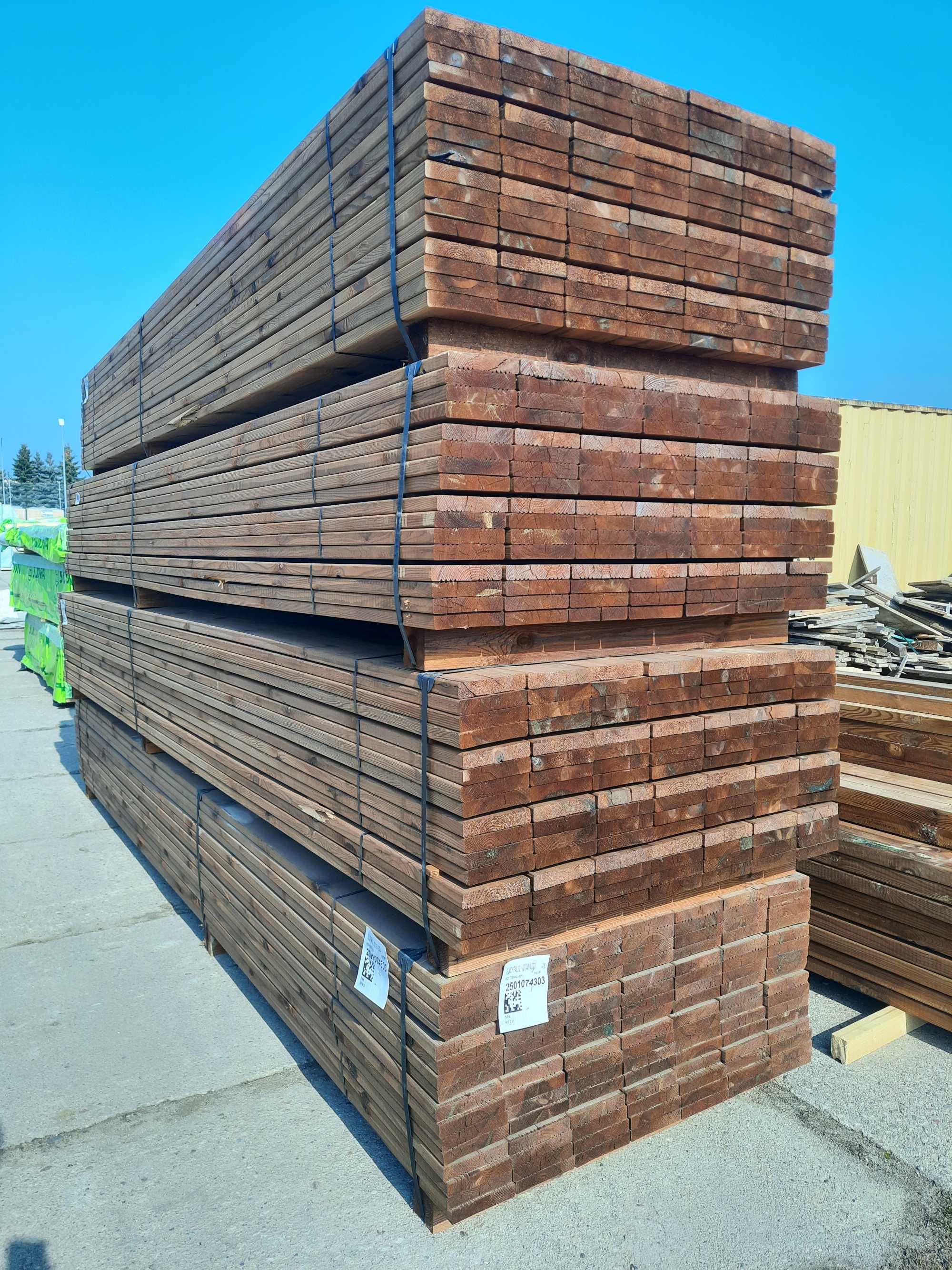 Deska tarasowa impregnowana ciśnieniowo Sylva Durapin 27x145 mm 4 mb