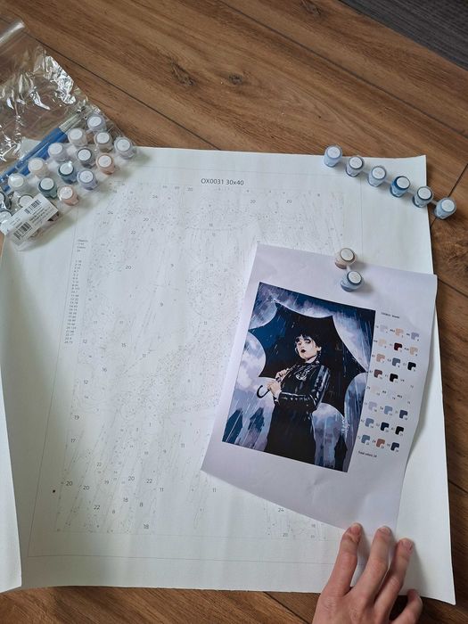 Obraz do malowania po numerach Wednesday Netflix