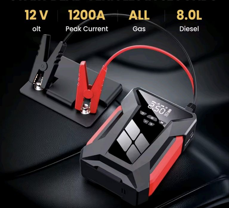 Arrancador e compressor para carro