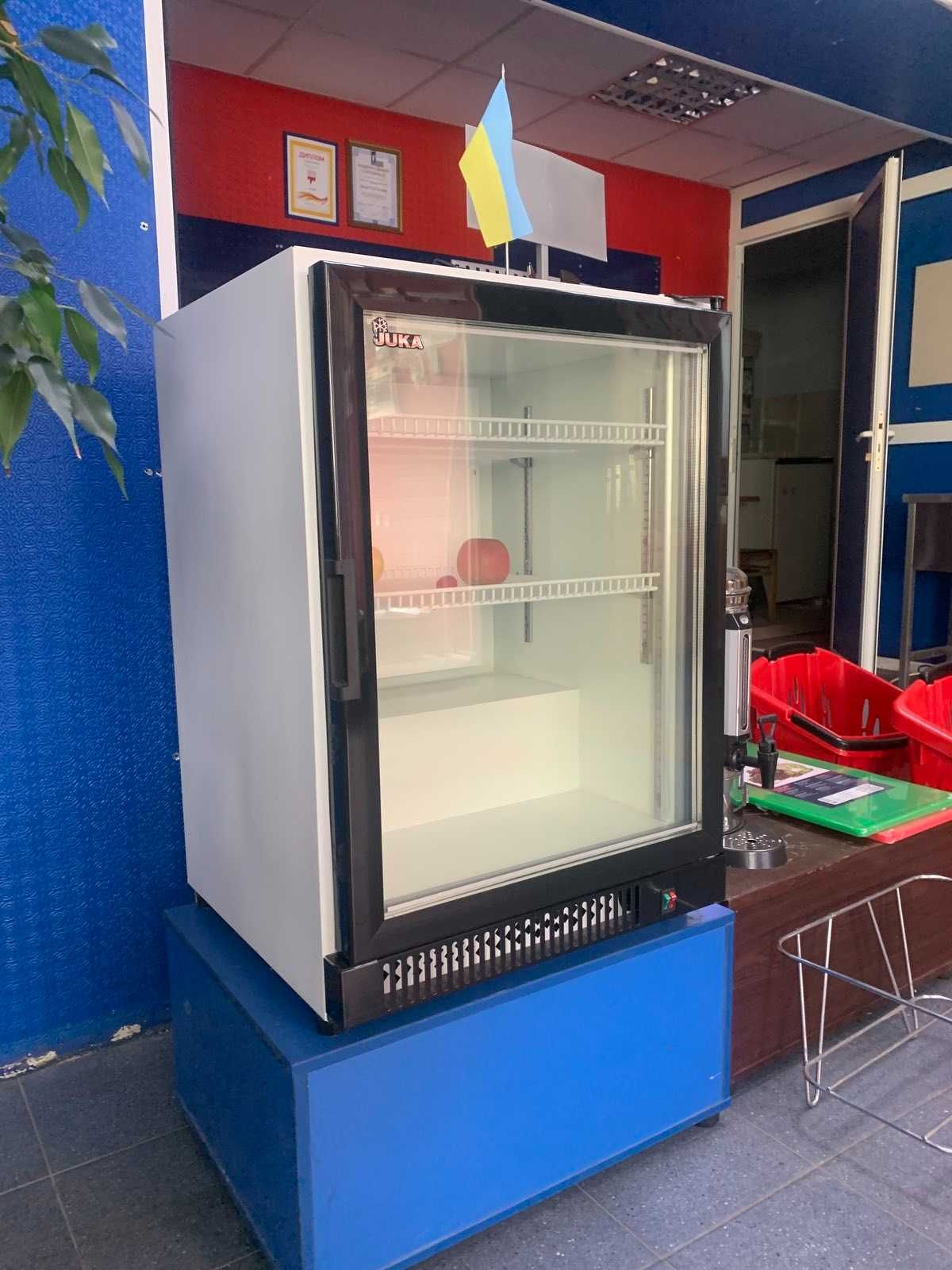 Холодильник вітрина, барний холодильник 100 л, 2 полички (JUKA) новий