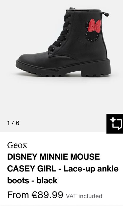 Детские ботинки Geox Disney 36р(23см)