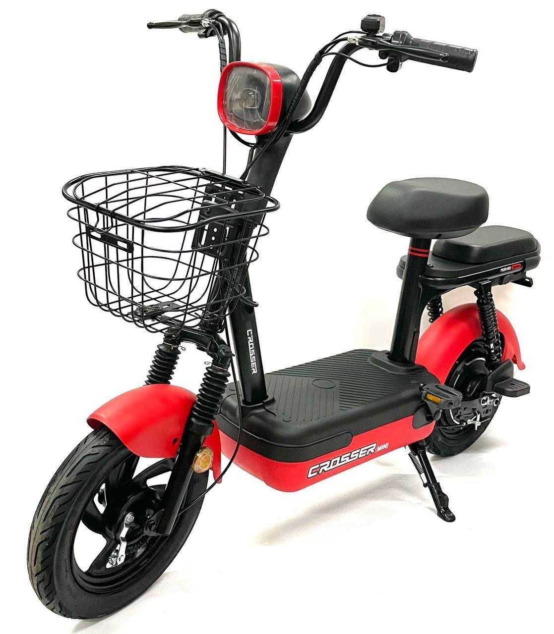 Топ продаж! Електровелосипед Crosser Mini двомісний (450 Вт  12AH 48V)
