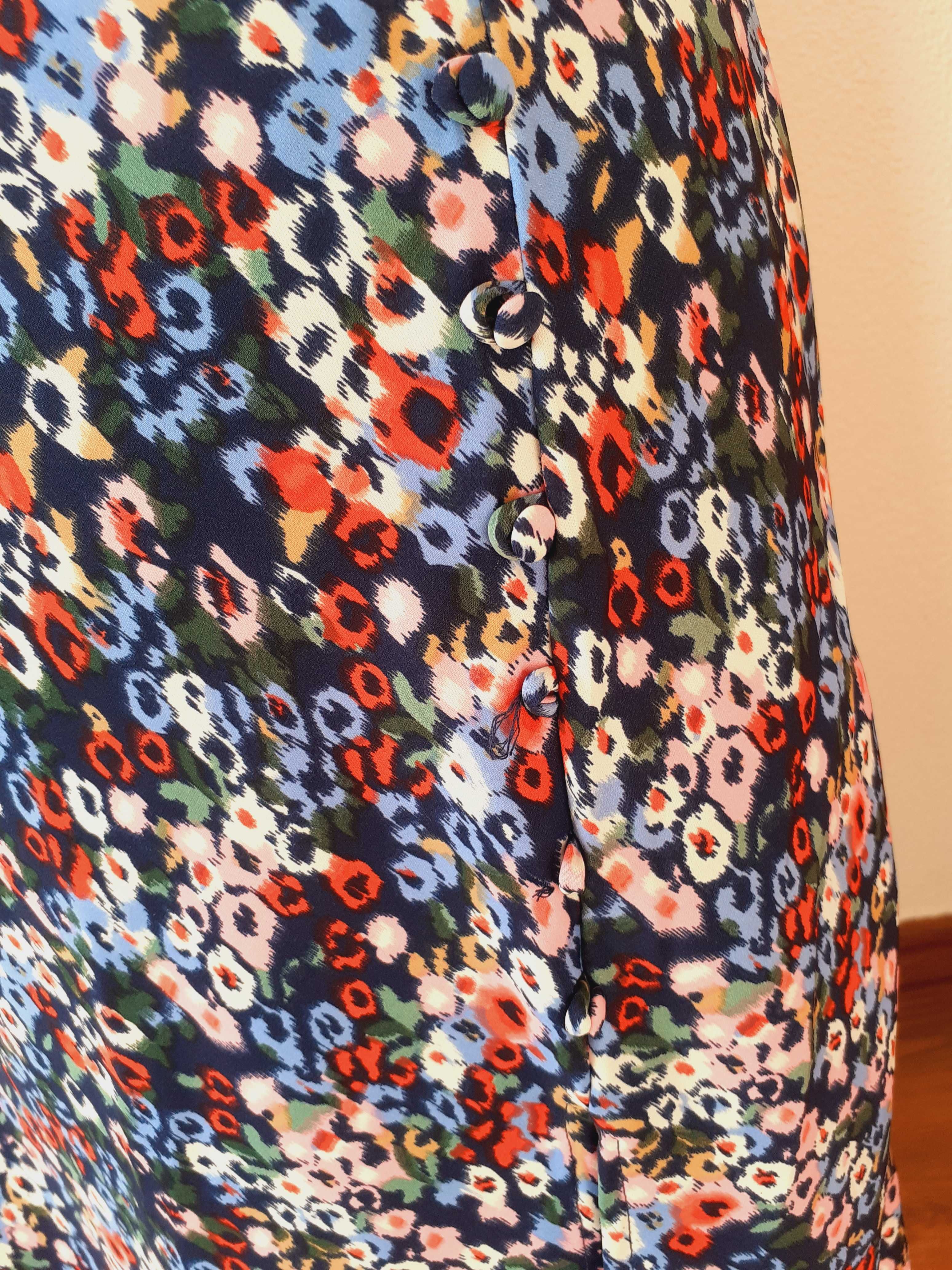 Vestido azul floral Vilanova