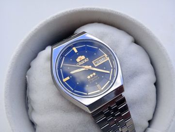 Piękny czarny UNIKAT zegarek orient crystal n Citizen certina Atlantic