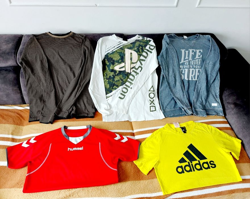 5 sztuk bluzki koszulki tshirty dla chlopaka 164 cm mix Adidas Reserve