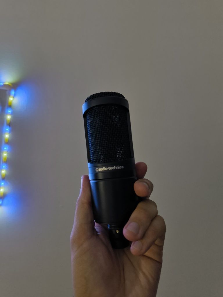 Microfone Audio-technica AT2020 + Cabo Pro Snake TPM 6 + Bolsa de tran