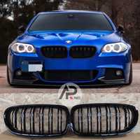 BMW Serie 5 F10 F11 Grelhas duplas Mperformance Preto brilhante