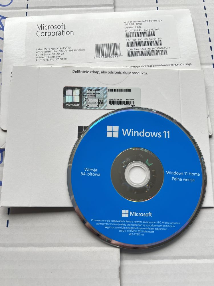 Windows 11 home 64 bit PL nowy