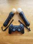 3x Kontrolery PlayStation 3 PS3 1x Pad Sony 2x Kontroler Ruchu Move