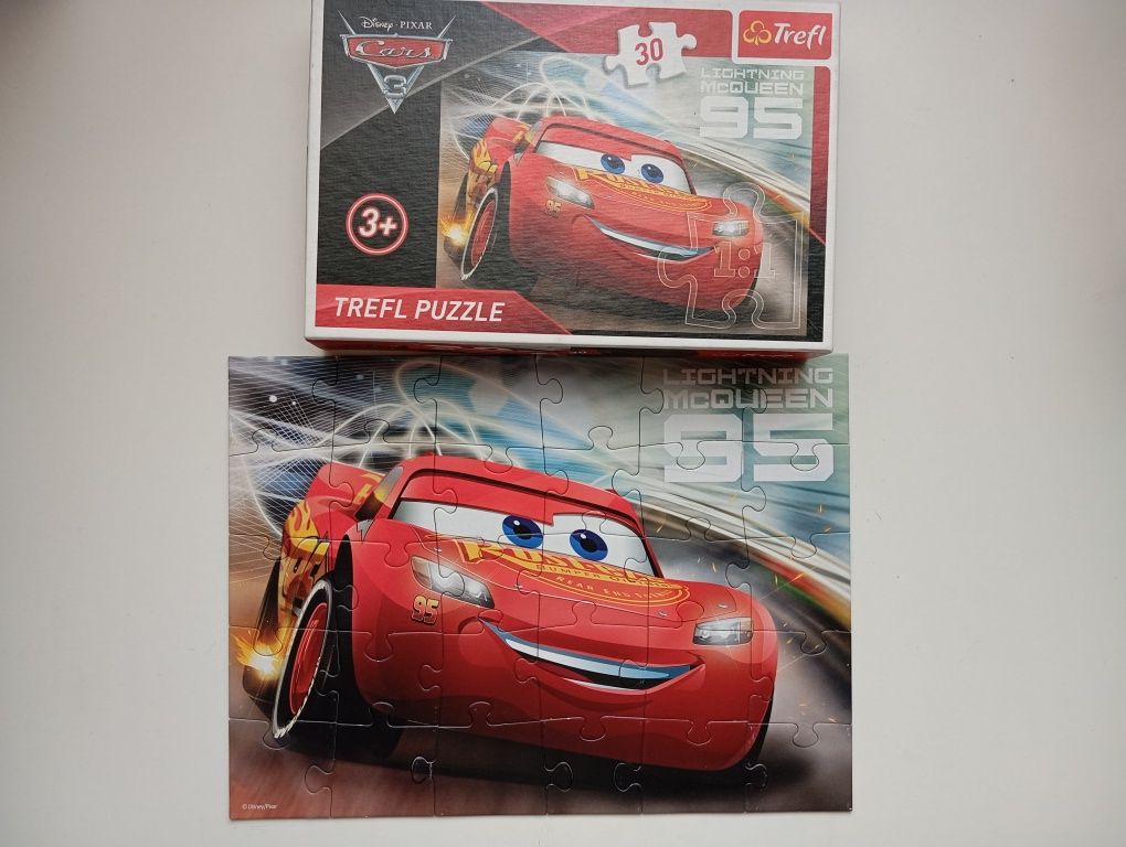 Puzzle 30 elementów zygzak McQueen Auta3 trefl