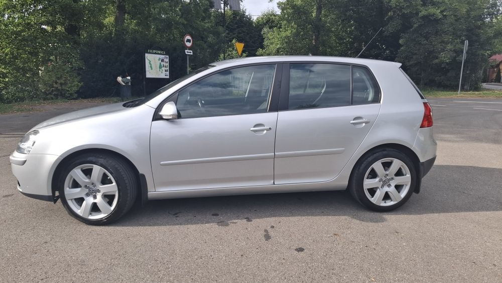 VW Golf V 5 1.6 MPI 102 KM Srebrny 5 drzwi Hak 2005