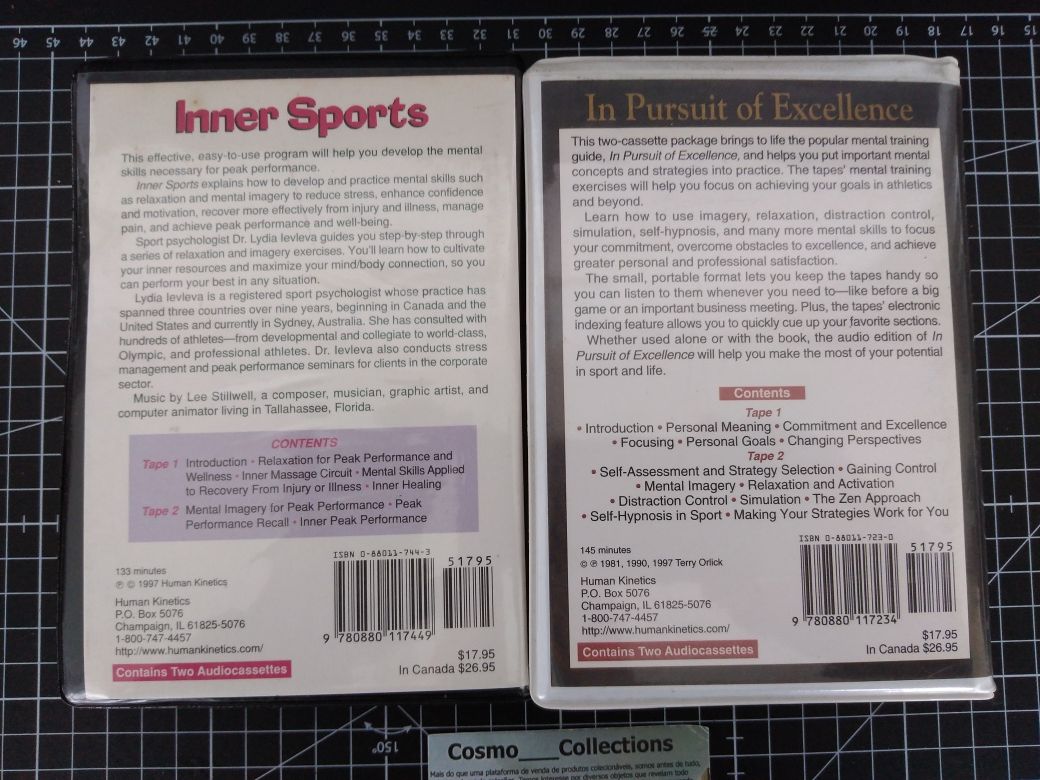 Audio books em inglês inner Sports. Auto ajuda em cassetes