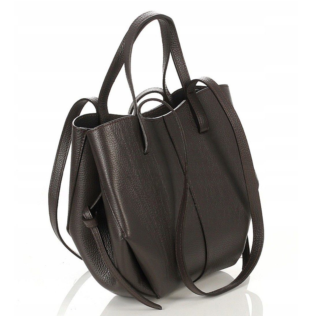 Vera Pelle Włoska skórzana torebka damska Shopper Bag Bests