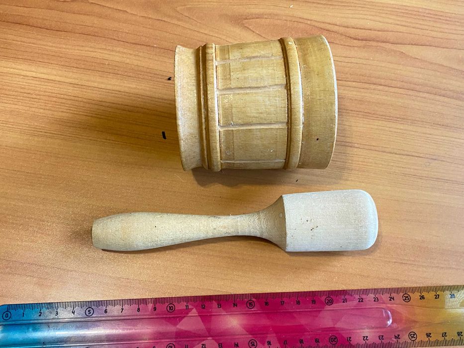 Дерев'яна ступка. Дерево. Нове.