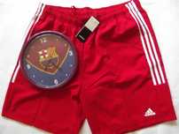 Adidas spodenki XL + FC Barcelona zegar
