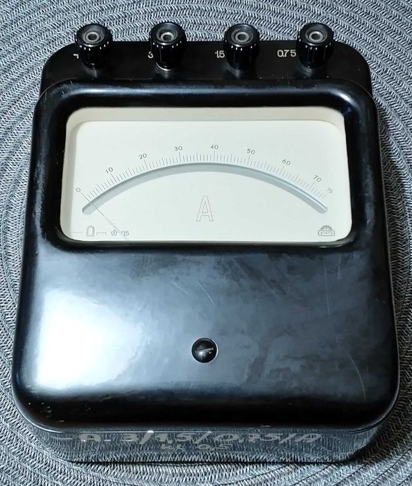 Analogowy amperomierz laboratoryjny Era TLME-2 z 1962 roku, PRL !