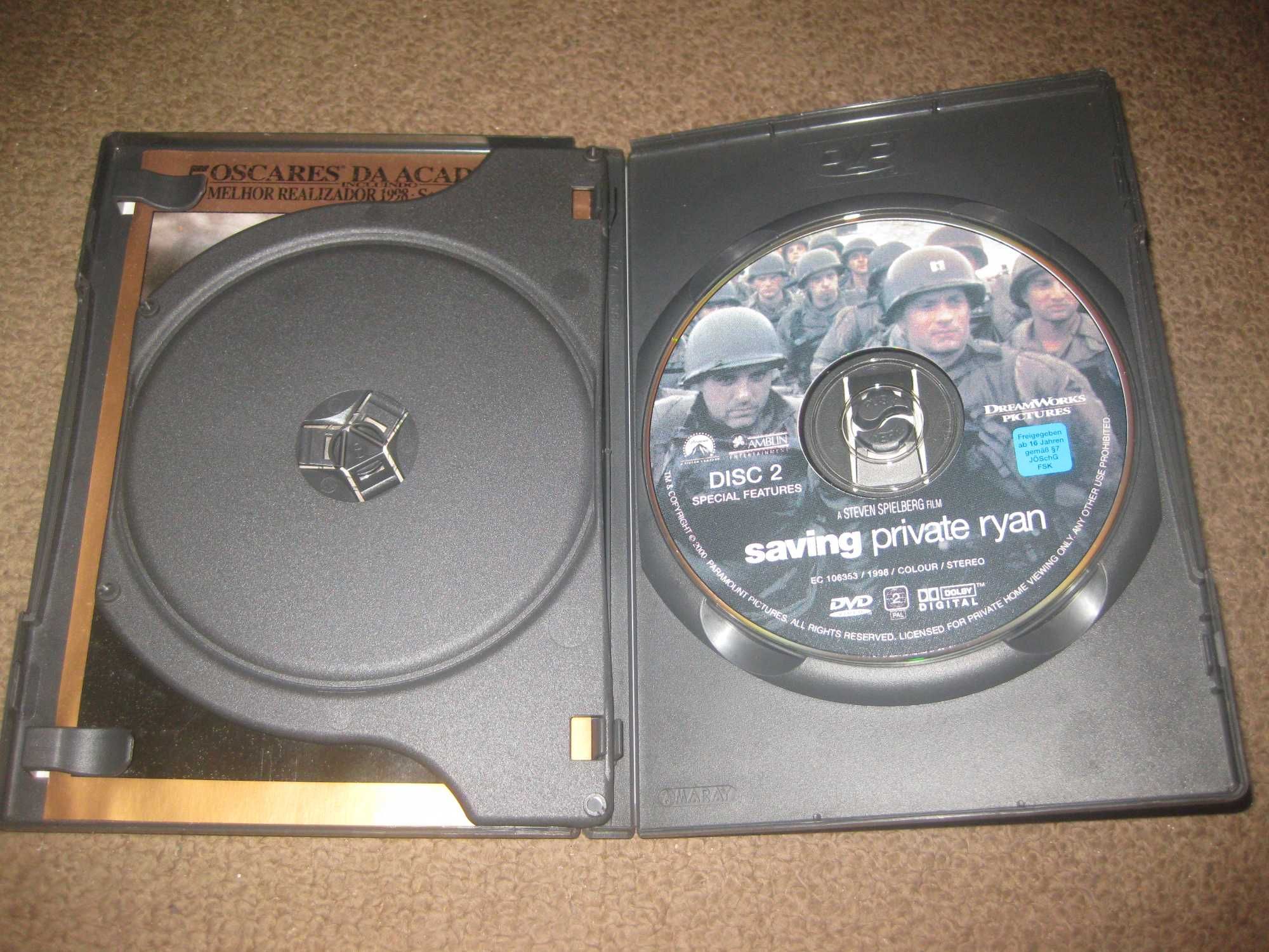"O Resgate do Soldado Ryan" com Tom Hanks/Edição Especial com 2 DVDs