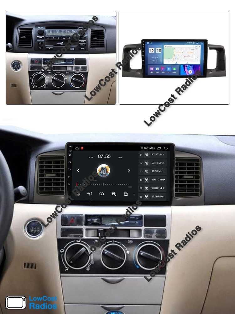 Auto Rádio ANDROID TOYOTA COROLLA (2000 a 2009) | GPS BT USB WIFI