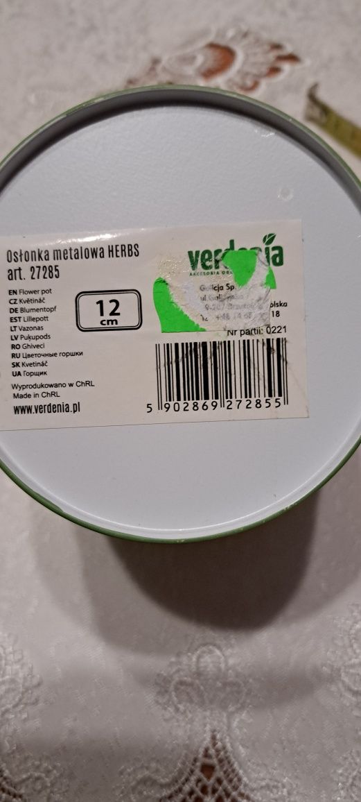Sprzedam osłonę na doniczkę wykonana z metalu