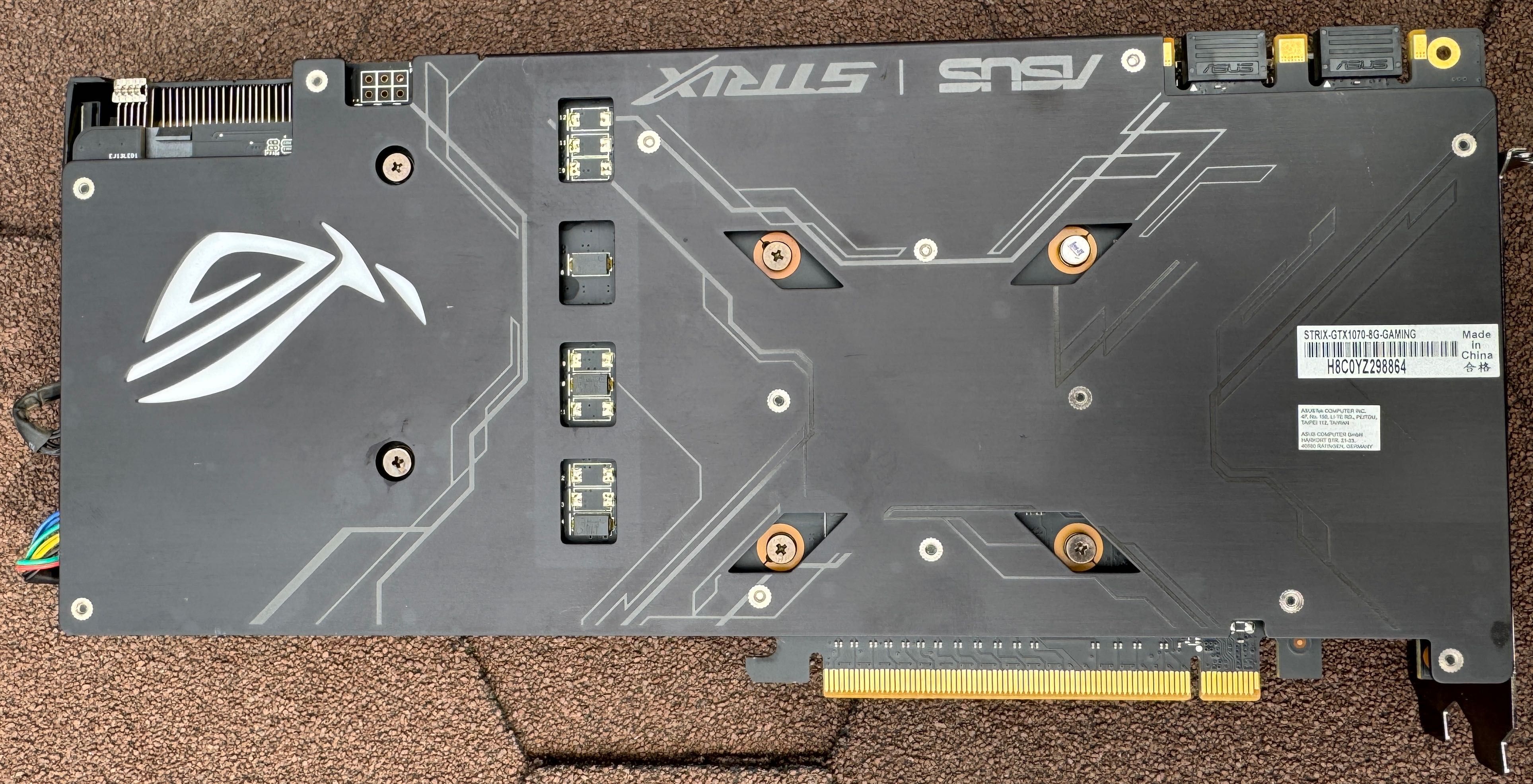 Продам відеокарту ASUS STRIX-GTX1070-8G-GAMING