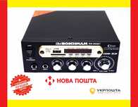 Усилитель звука BM AUDIO BM-800BT FM USB 2x300W (Блютуз + Караоке)