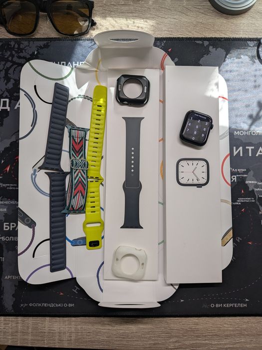 Apple watch 7 44mm + повний комплект