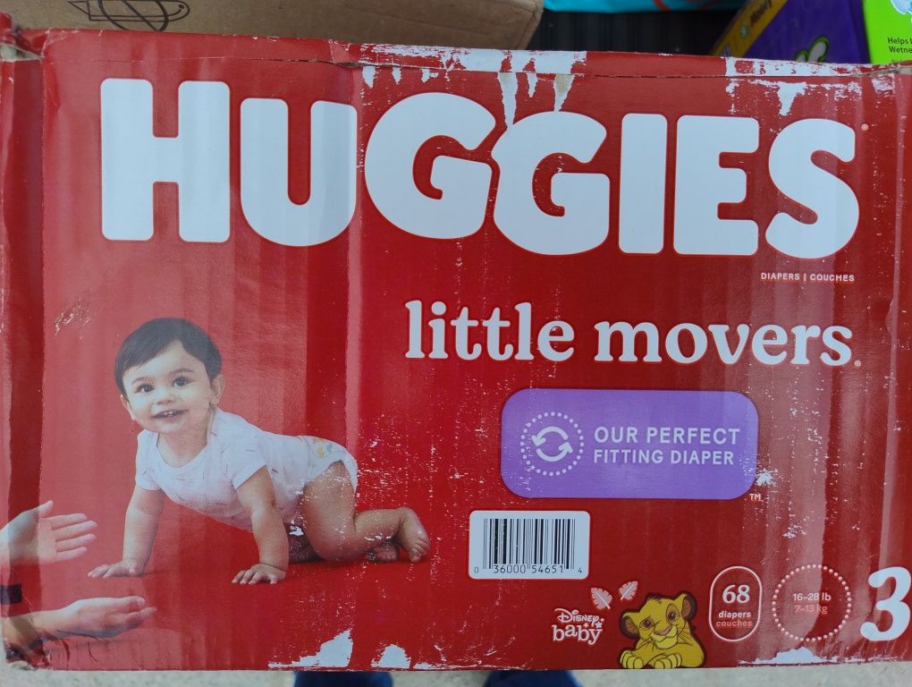 Підгузники Huggies little movers 3 68 шт. США.