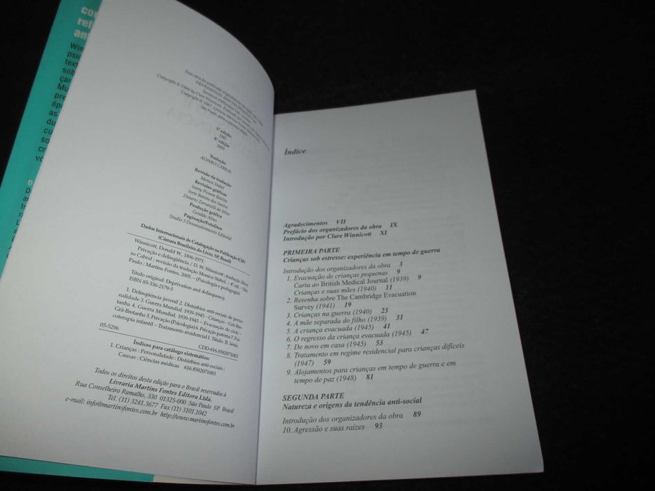 Livro Privação e delinquência D. W. Winnicott