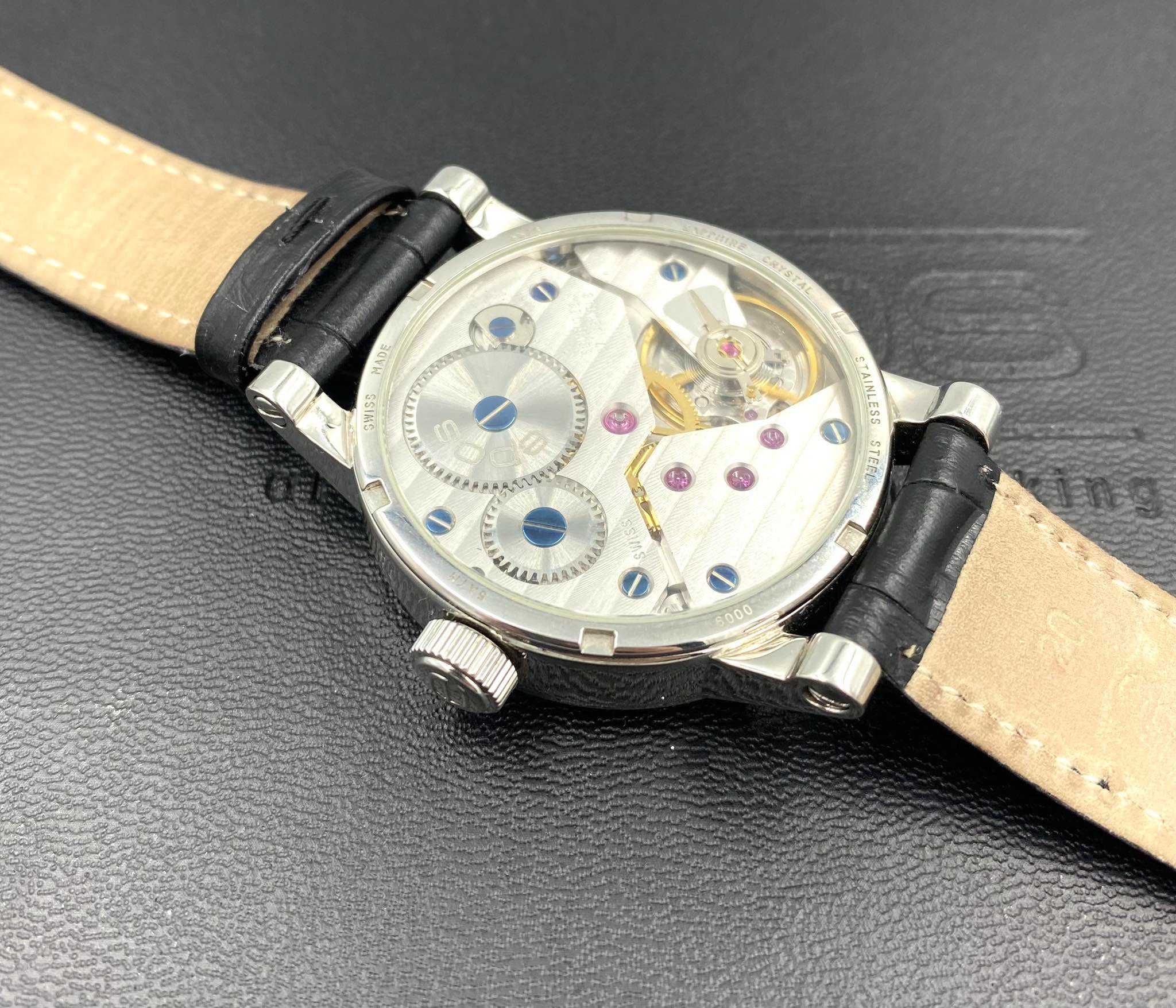 Elegancki zegarek EPOS Sophistiquée Power Reserve Manual Winding