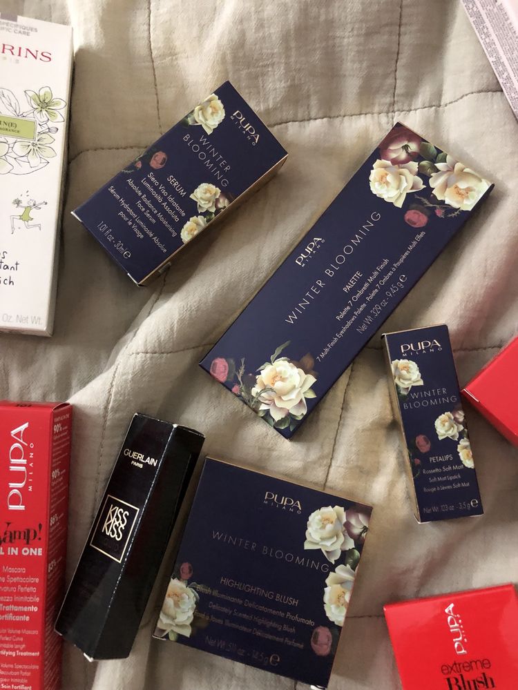 Лот коробочки от косметики pupa guerlain clarins оригинал