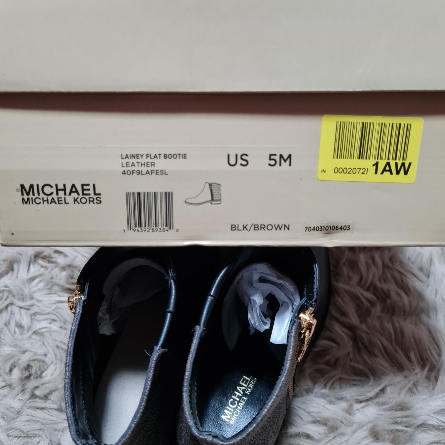 Michael Kors botki zimowe sztybety czarne logowane r. 35 Jaycie Flat 4