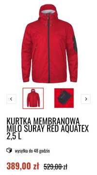 MILO kurtka membranowa SURAY RED AQUATEX 2,5