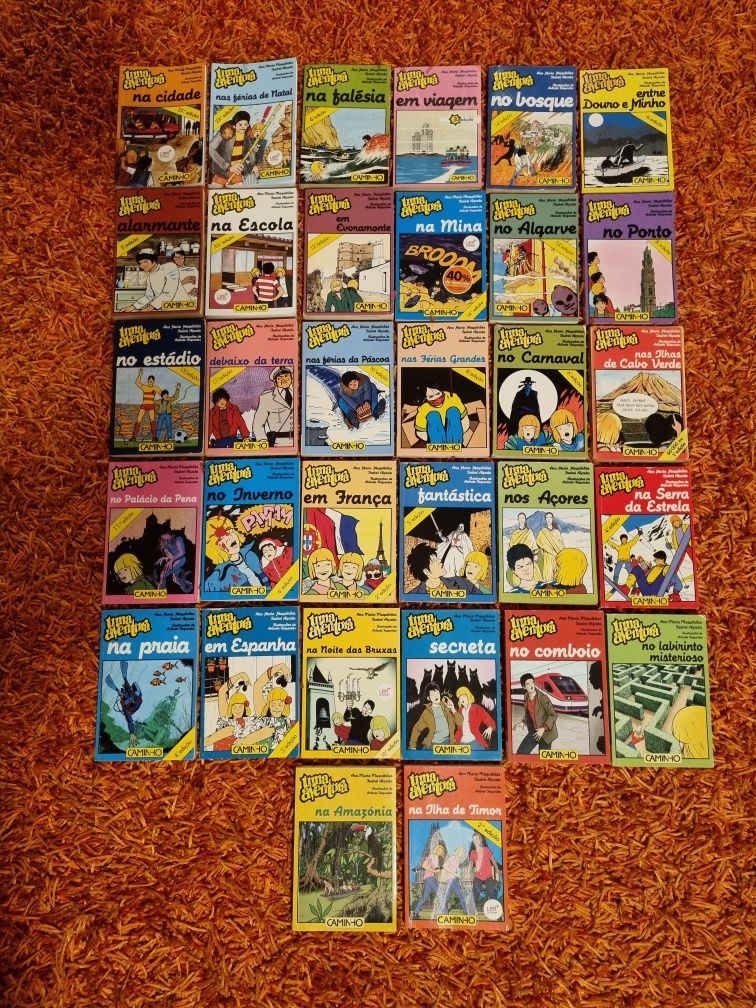 OFERTA PORTES - 32 Livros da Coleção Uma Aventura
