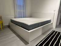 Łóżko IKEA MALM z materacem 180x200 *stan idealny* [REZERWACJA]