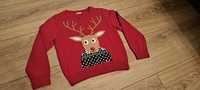 Sweterek świąteczny dla chłopca Cool Club r.92.