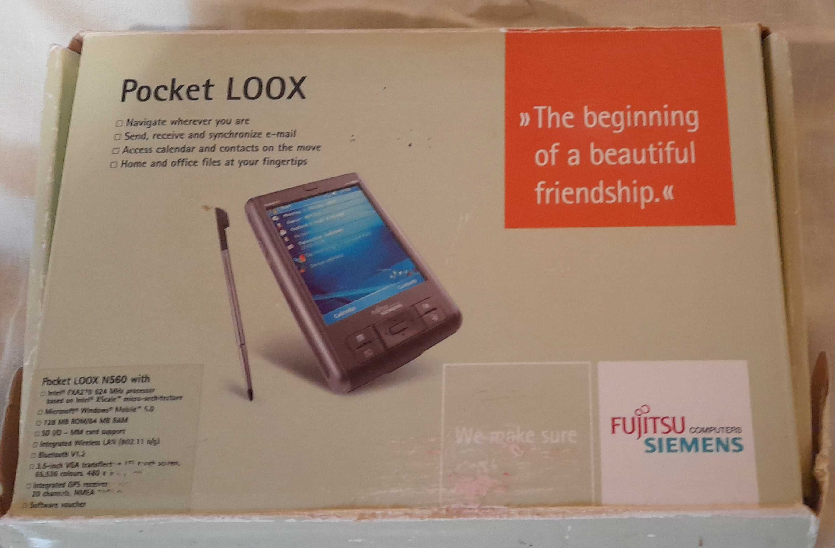 КПК Fujitsu Siemens Pocket Loox N560 НОВЫЙ - ВСЁ В КОМПЛЕКТЕ
