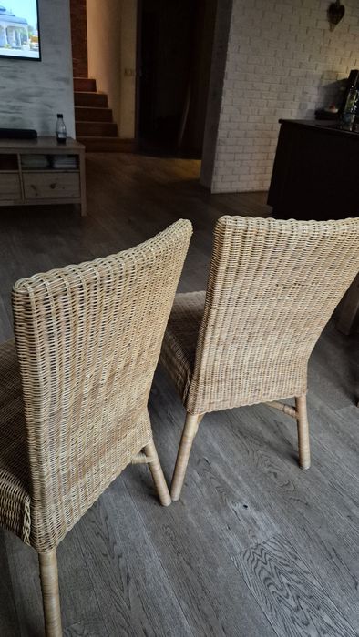 Krzesła, wiklina, oddam za darmo