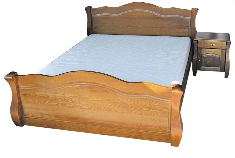 Sypialnia Sosnowa kolekcja ludwik łóżko szafa szafki nocne witryna ko